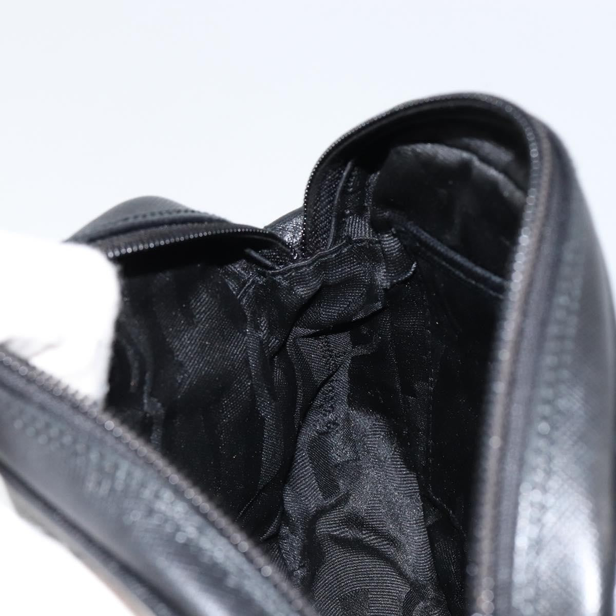 Salvatore Ferragamo Vintage Shoulder Bag Leather, BLACK, LEATHER, Shoulder bag