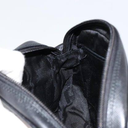 Salvatore Ferragamo Vintage Shoulder Bag Leather, BLACK, LEATHER, Shoulder bag