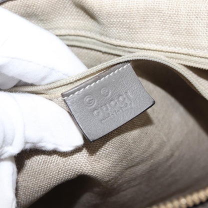 Gucci Britt Convertible Dome Satchel Microguccissima Leather, GRAY, LEATHER, Handbag