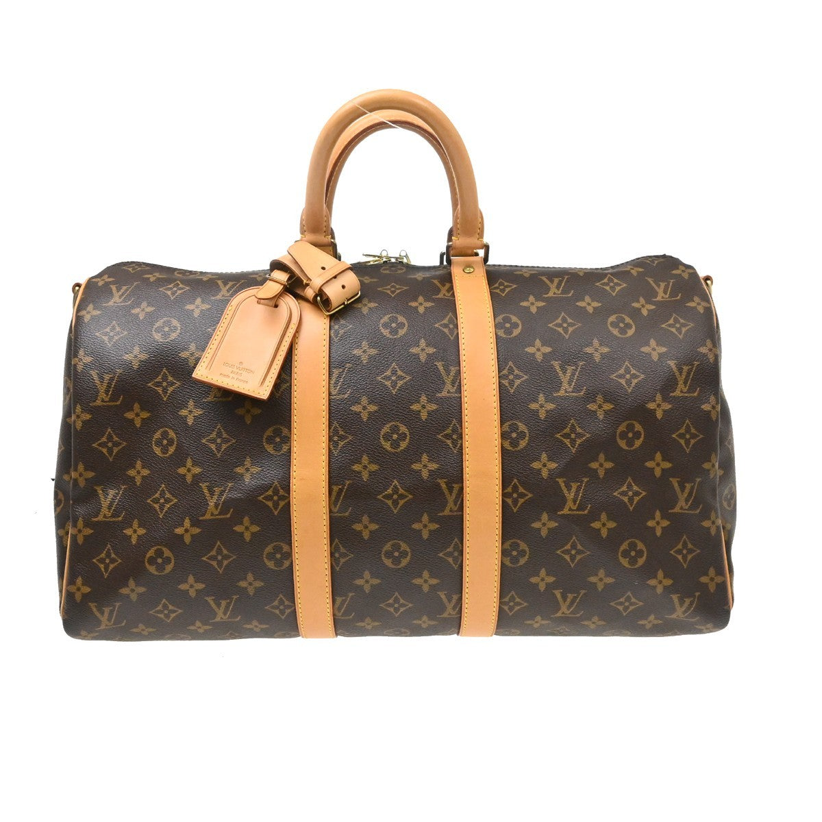 Louis Vuitton Keepall Bandouliere Bag Monogram Canvas, Brown, Canvas, Travel Bag