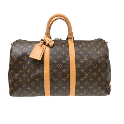 Louis Vuitton Keepall Bandouliere Bag Monogram Canvas, Brown, Canvas, Travel Bag