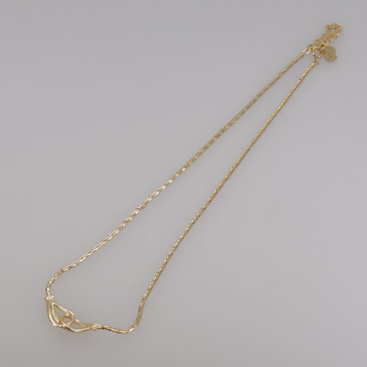 Christian Dior Vintage CD Jumbo chain necklace Metal, GOLD, METAL, Necklace