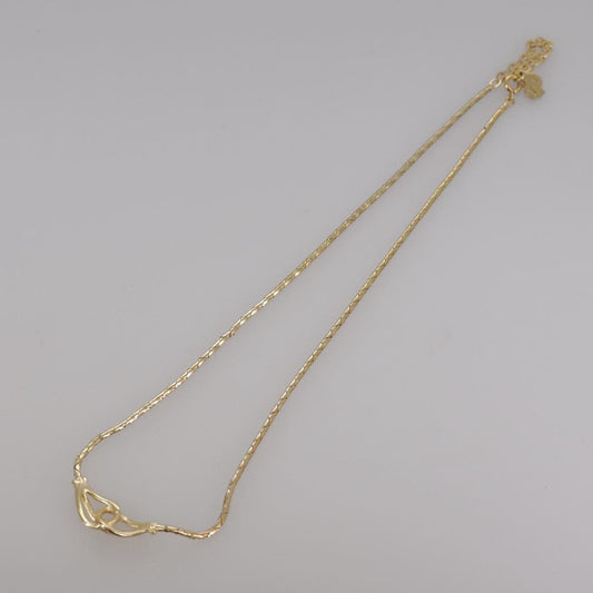 Christian Dior Vintage CD Jumbo chain necklace Metal, GOLD, METAL, Necklace