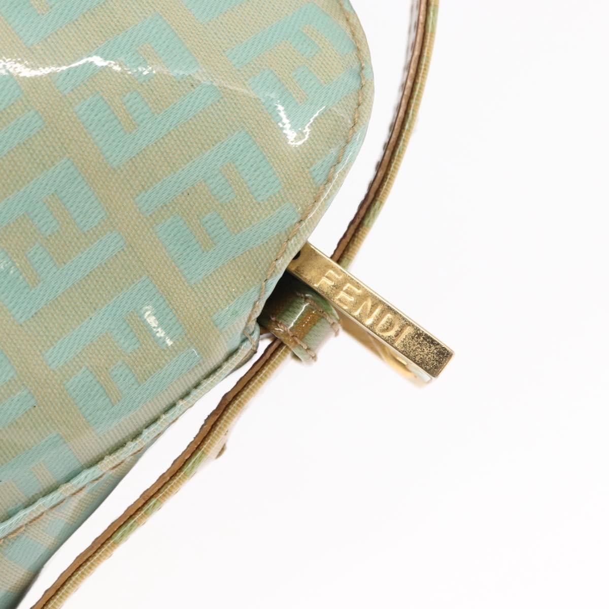 Fendi Double Flap Bag Zucchino Canvas, GREEN, CANVAS, Handbag