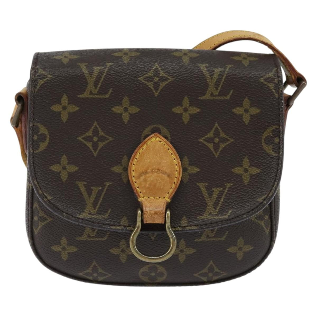 Louis Vuitton Saint Cloud Handbag Monogram Canvas, BROWN, CANVAS, Shoulder bag