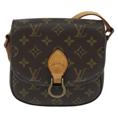 Louis Vuitton Saint Cloud Handbag Monogram Canvas, BROWN, CANVAS, Shoulder bag