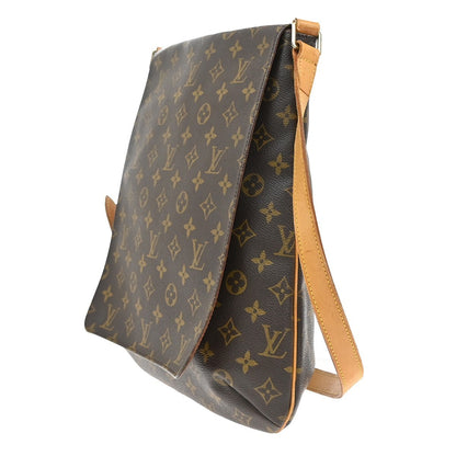 Louis Vuitton Musette Salsa Handbag Monogram Canvas, BROWN, LEATHER, Shoulder bag