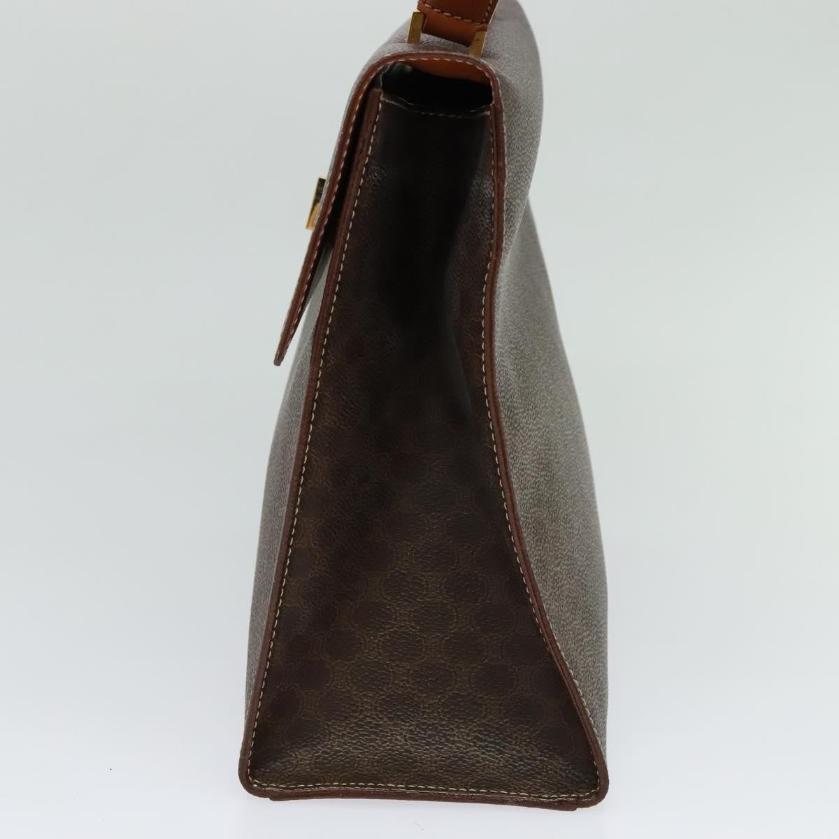 Celine Triomphe vintage handbag Macadam canvas, BROWN, CANVAS, Handbag