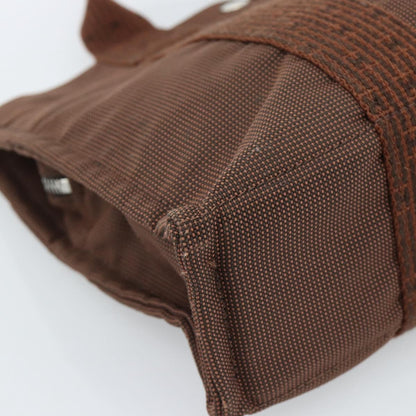 Hermes Fourre-tout Herline Fourre-tout Herline, Brown, Canvas, Tote Bag