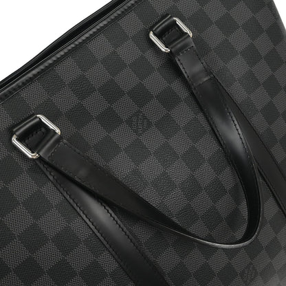 Louis Vuitton Tadao Handbag Damier Graphite, GRAY, CANVAS, Tote bag