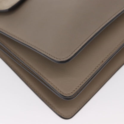 Chloe Faye Shoulder Bag Leather and Suede, BEIGE, SUEDE, Shoulder bag