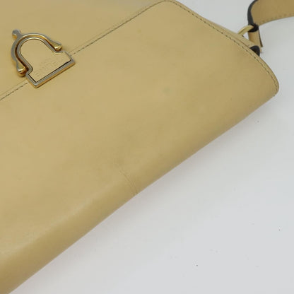 Celine Shoulder Bag Leather, BEIGE, LEATHER, Shoulder bag