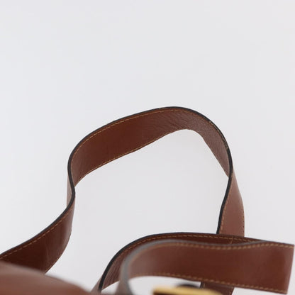 Gucci Vintage Bamboo Backpack Leather, Brown, Leather, Backpack