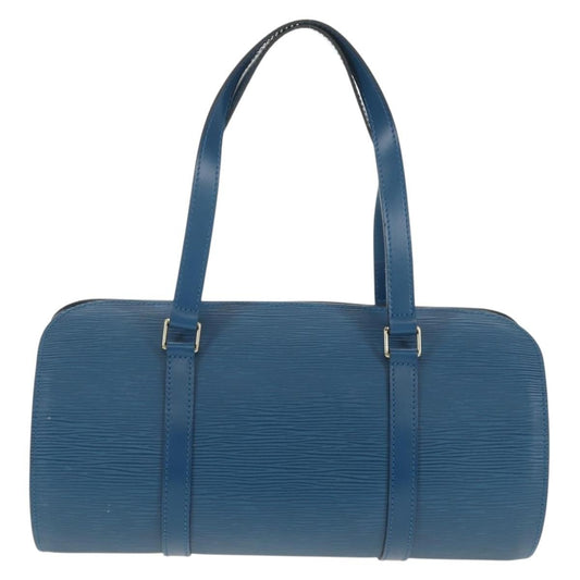 Louis Vuitton Soufflot Handbag Epi Leather, BLUE, LEATHER, Handbag