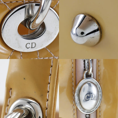 Christian Dior Lady Dior Bag Patent, BLACK, PATENT_LEATHER, Tote bag