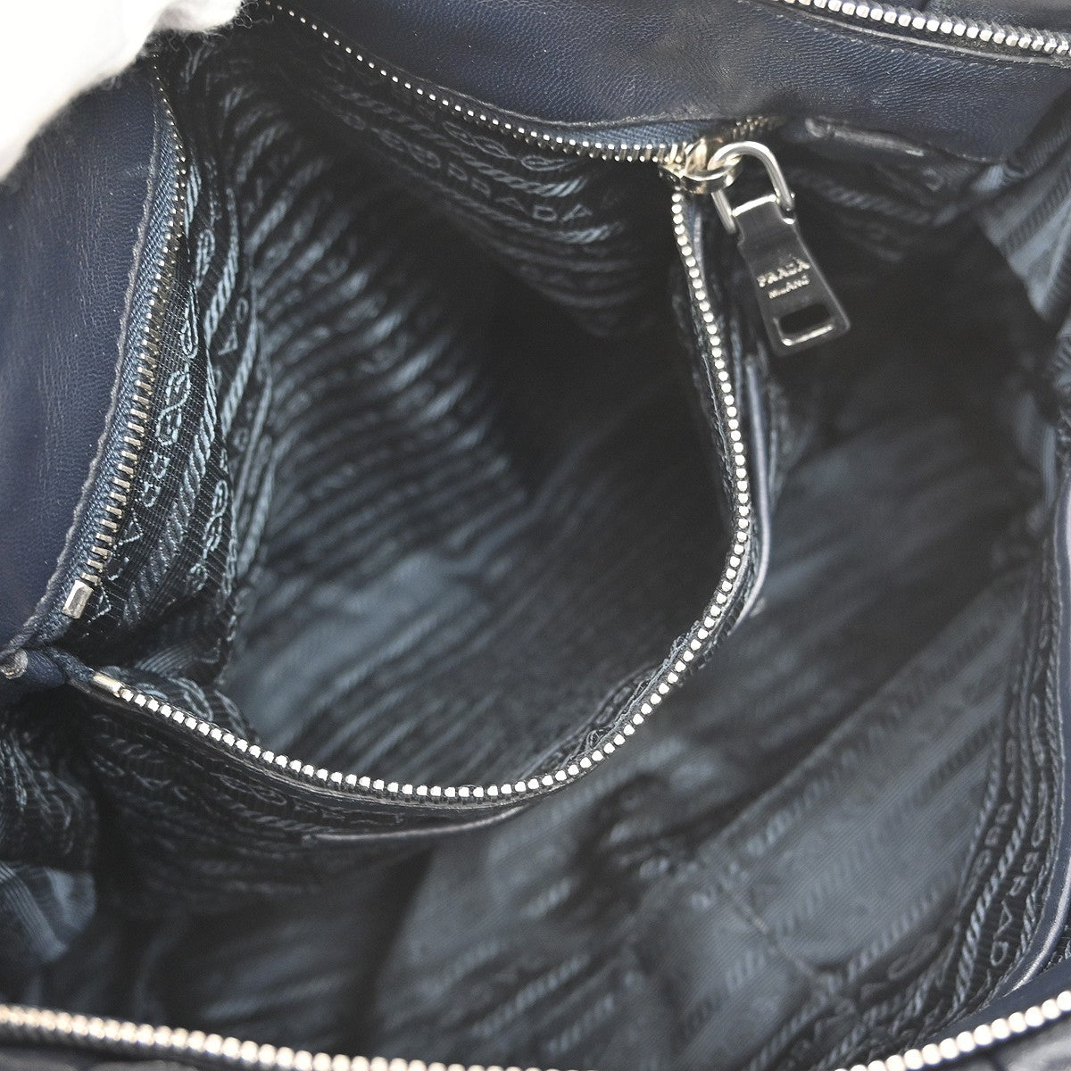 Prada Gaufre Convertible Tote Nappa Leather, BLACK, LEATHER, Tote bag