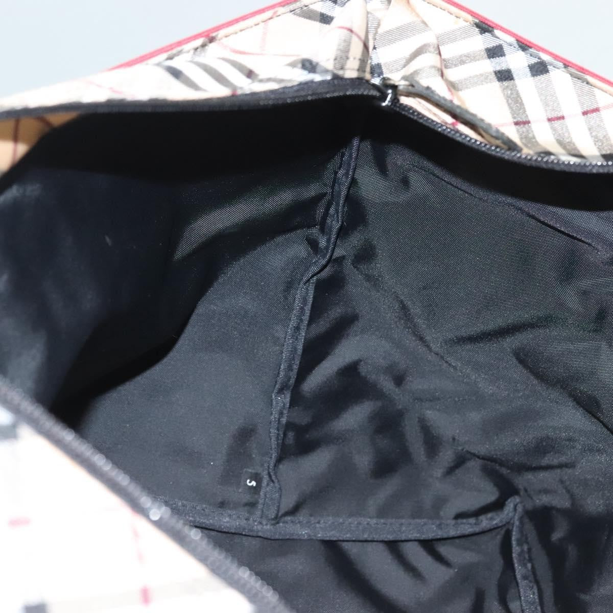 Burberry Nova Check Tote Nylon, RED, NYLON, Tote bag