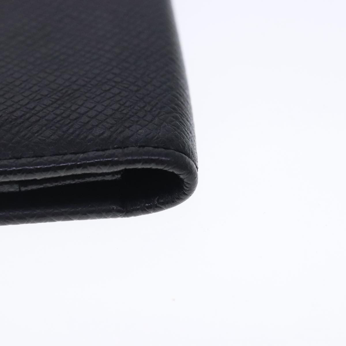 Louis Vuitton Porte Cartes Wallet Taiga Leather, BLACK, LEATHER, Wallets