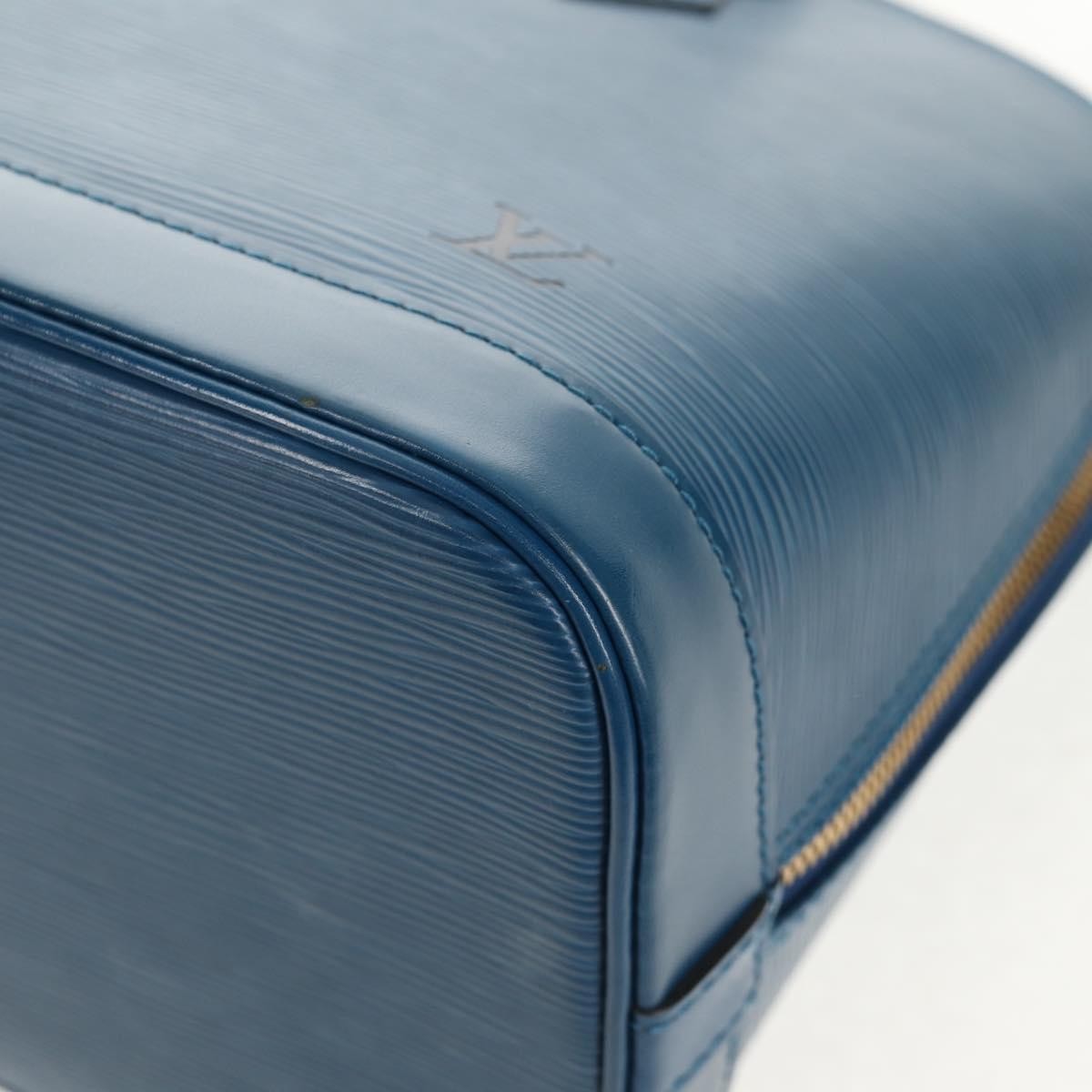 Louis Vuitton Alma Handbag Epi Leather, BLUE, LEATHER, Handbag