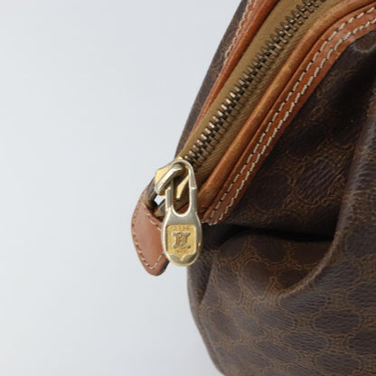 Celine C Macadam Pouch Canvas, BROWN, PVC, Clutche & pouche