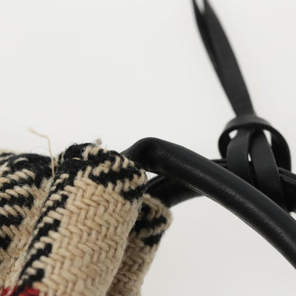 Burberry Nova check Pochette Canvas, BEIGE, CANVAS, Clutche & pouche