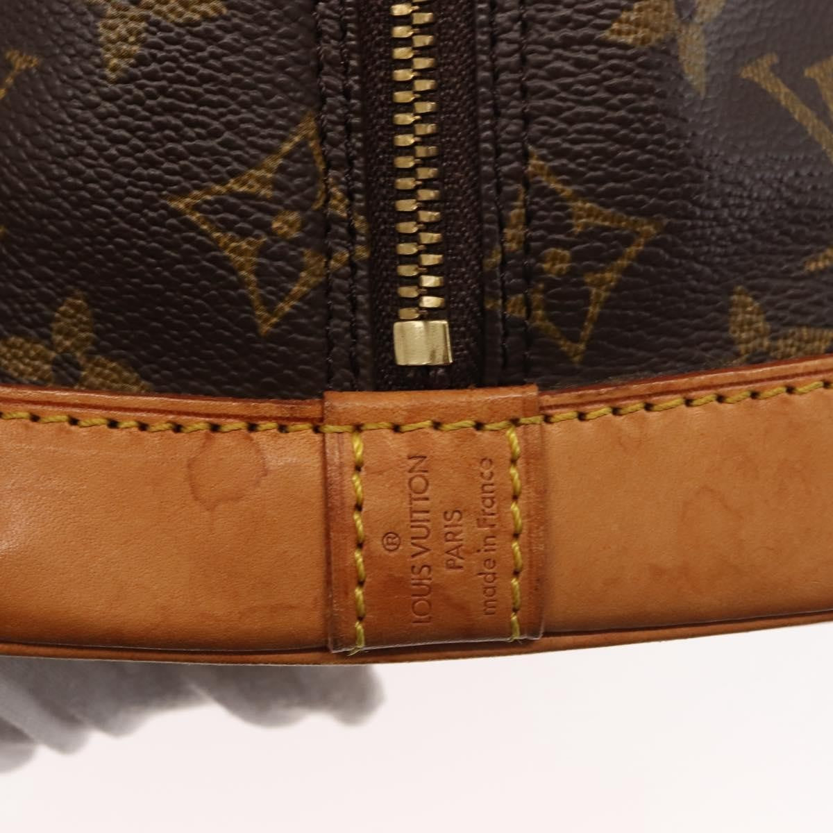Louis Vuitton Alma Handbag Monogram Canvas, BROWN, CANVAS, Handbag