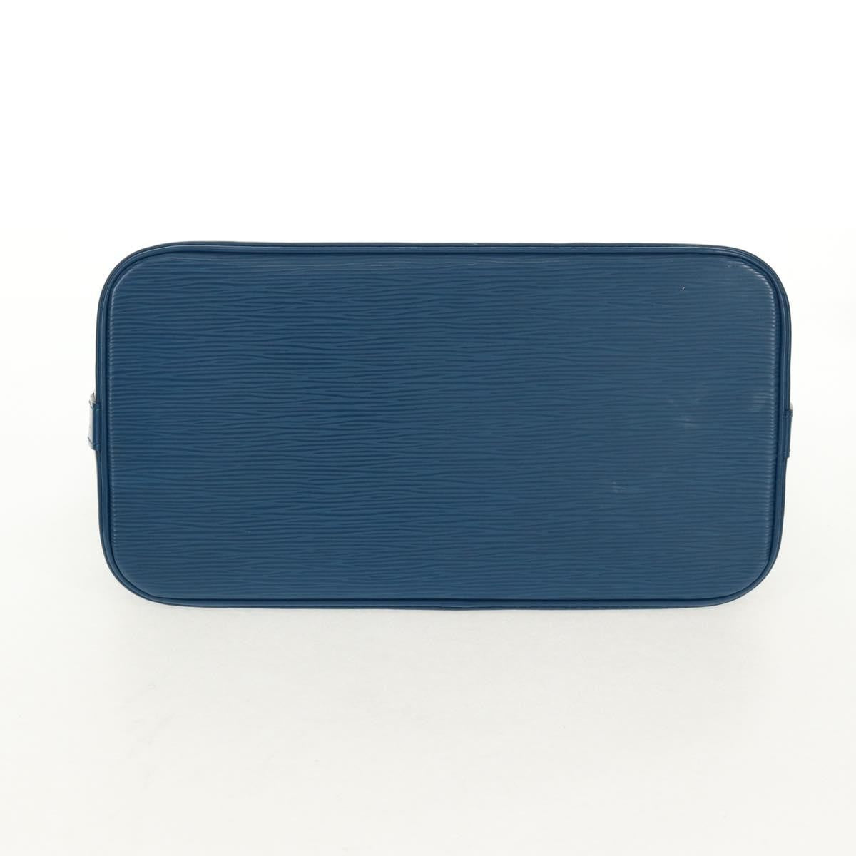 Louis Vuitton Alma Handbag Epi Leather, BLUE, LEATHER, Handbag