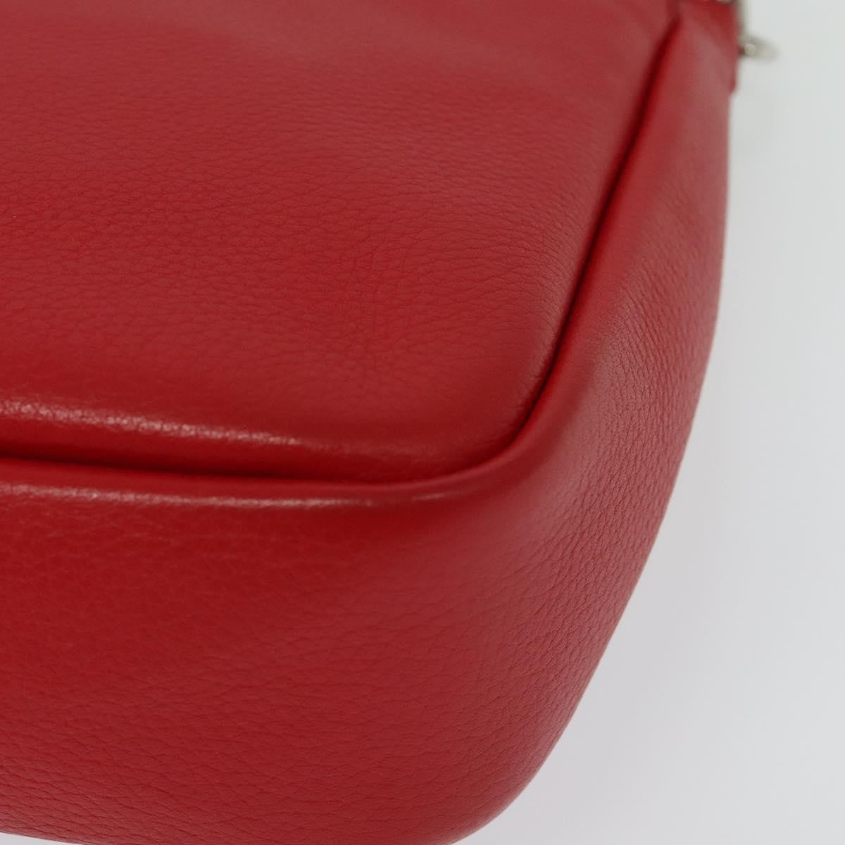 Louis Vuitton Essential Cuir Boheme Handbag Leather, Red, Leather, Shoulder Bag