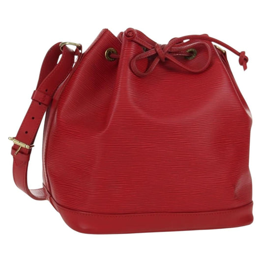 Louis Vuitton Petit Noe Handbag Epi Leather, Red, Leather, Shoulder Bag