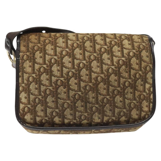 Christian Dior Vintage CD trotter Shoulder bag Canvas, BROWN, CANVAS, Shoulder bag
