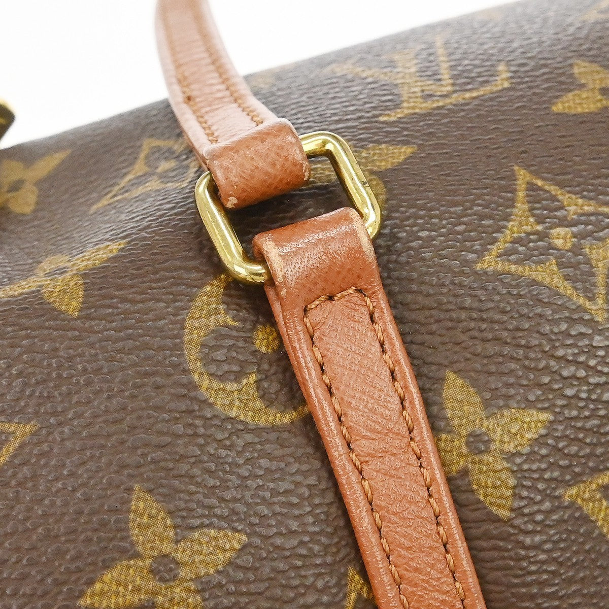 Louis Vuitton Papillon Handbag Monogram Canvas, Brown, Canvas, Handbag