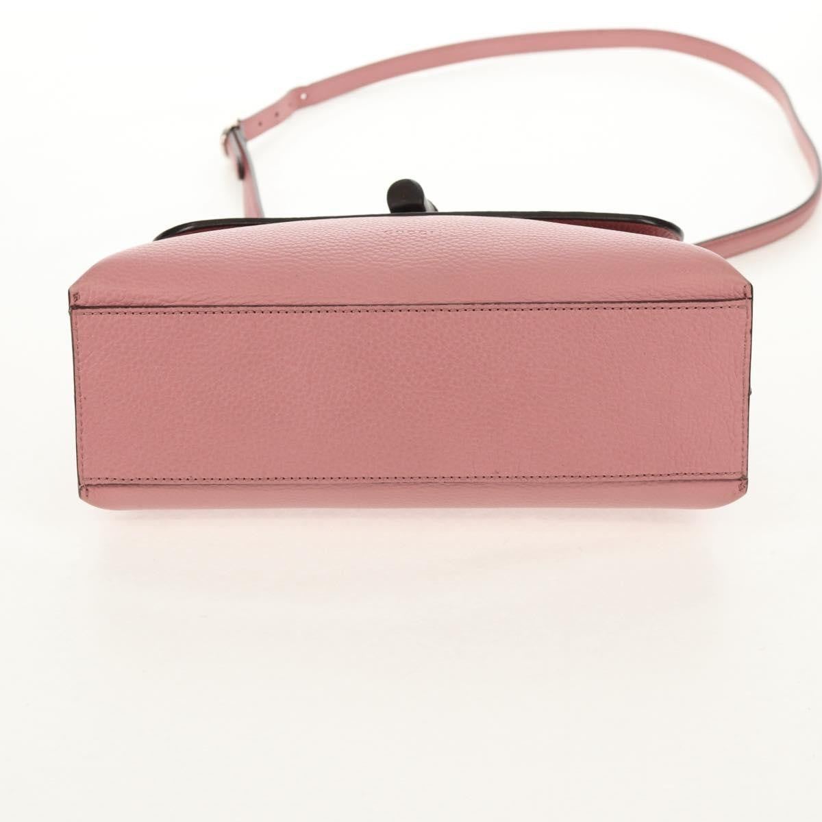 Gucci Bamboo Daily Top Handle Bag Leather, Pink, Leather, Handbag