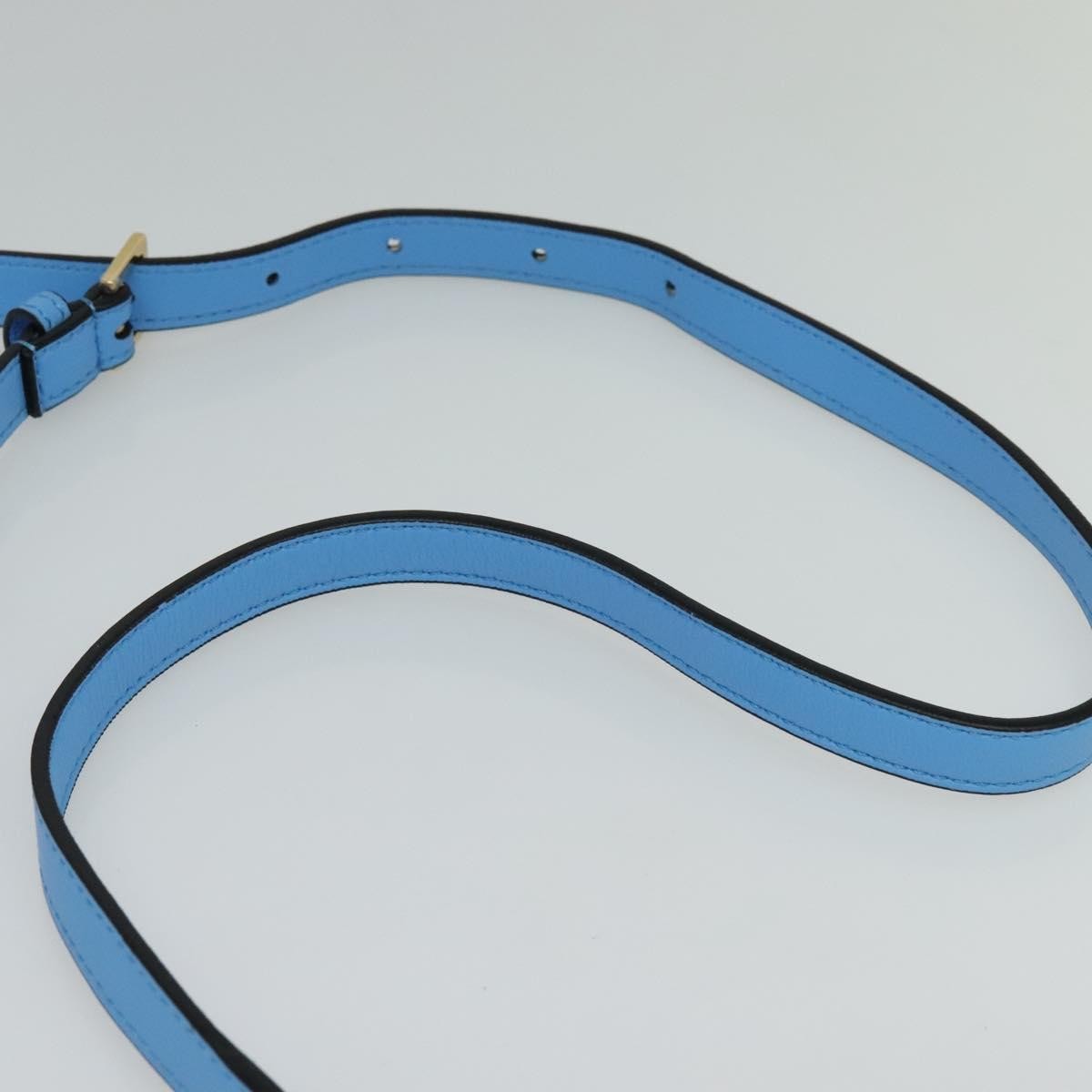 Versace Medusa Icon Front Slip Pocket Camera Bag Quilted Leather, BLUE, LEATHER, Crossbody bag