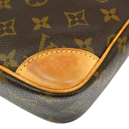 Louis Vuitton Danube Handbag Monogram Canvas, BROWN, CANVAS, Shoulder bag