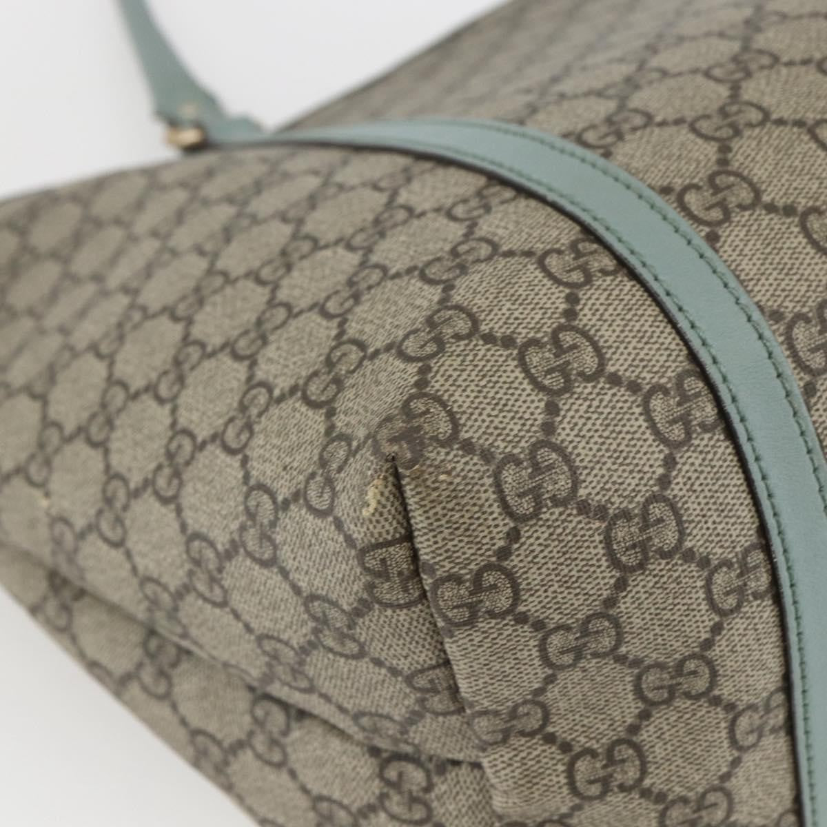 Gucci Joy Plus Tote GG Coated Canvas with Leather, BEIGE, PVC, Tote bag