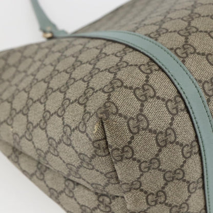 Gucci Joy Plus Tote GG Coated Canvas with Leather, BEIGE, PVC, Tote bag