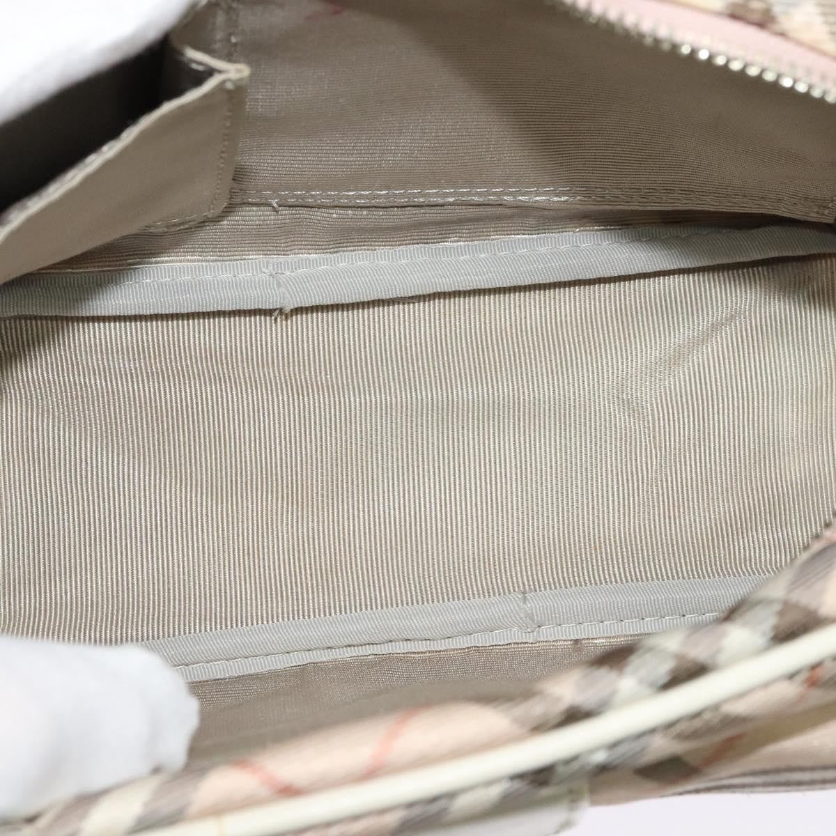 Burberry Nova Check Blue Label Canvas, PINK, CANVAS, Shoulder bag