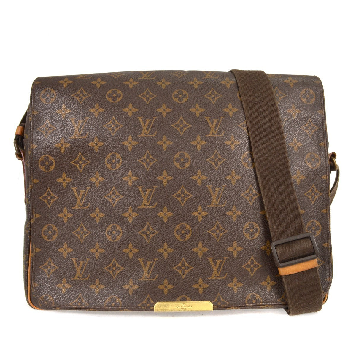 Louis Vuitton Abbesses Messenger Bag Monogram Canvas, BROWN, CANVAS, Shoulder bag