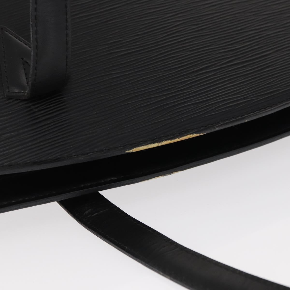 Louis Vuitton Saint Jacques Handbag Epi Leather, BLACK, LEATHER, Shoulder bag