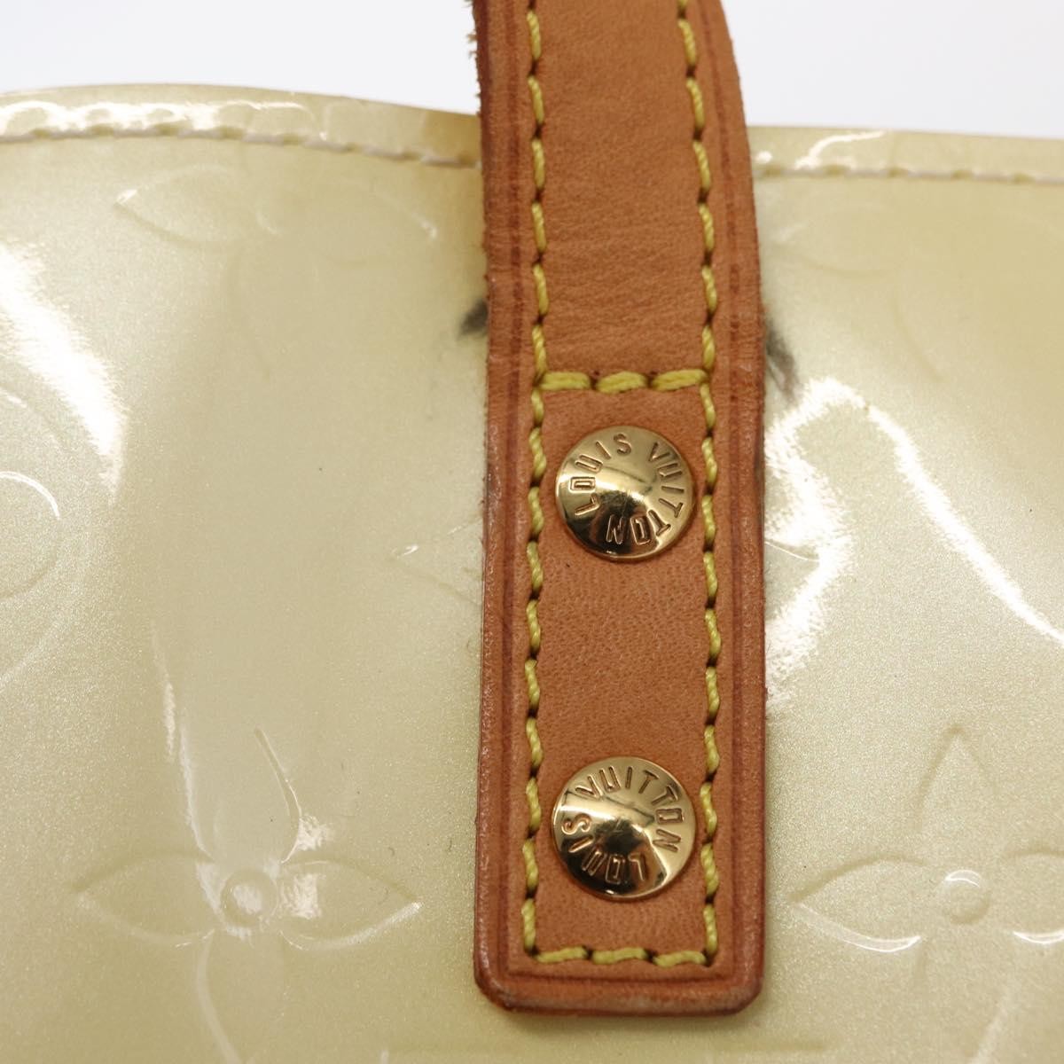 Louis Vuitton Reade Handbag Monogram Vernis, BEIGE, PATENT_LEATHER, Handbag