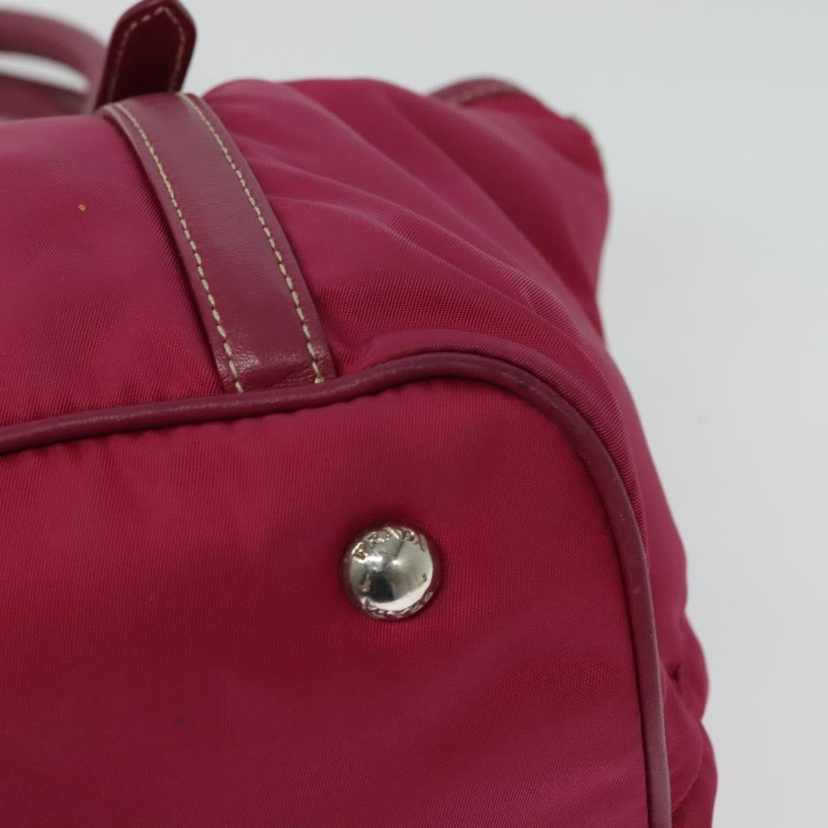Prada Convertible Belted Hobo Tessuto with Leather, PINK, NYLON, Tote bag