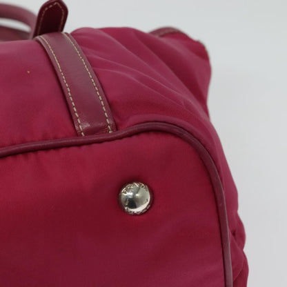 Prada Convertible Belted Hobo Tessuto with Leather, PINK, NYLON, Tote bag