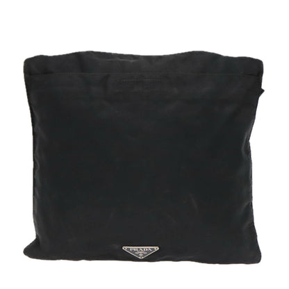 Prada Flat Messenger Bag Tessuto, BLACK, NYLON, Shoulder bag