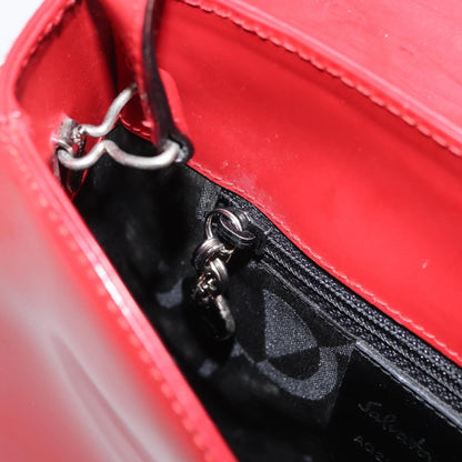 Salvatore Ferragamo Vala Handbag Leather, RED, LEATHER, Handbag