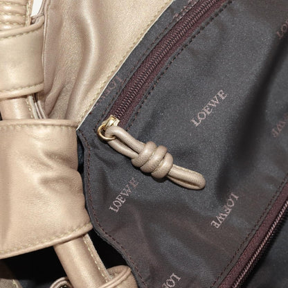 Loewe Anagram Logo Nappa Aire Hand Bag Leather, GOLD, LEATHER, Handbag