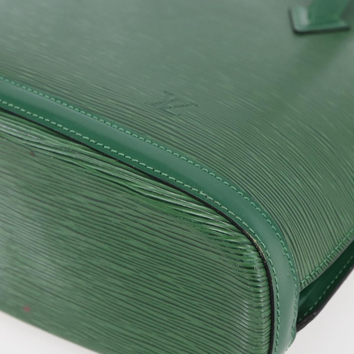 Louis Vuitton Lussac Handbag Epi Leather, GREEN, LEATHER, Shoulder bag