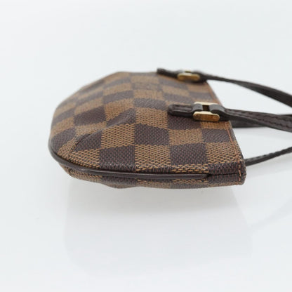 Louis Vuitton Manosque Pochette Damier, Brown, Canvas, Clutch