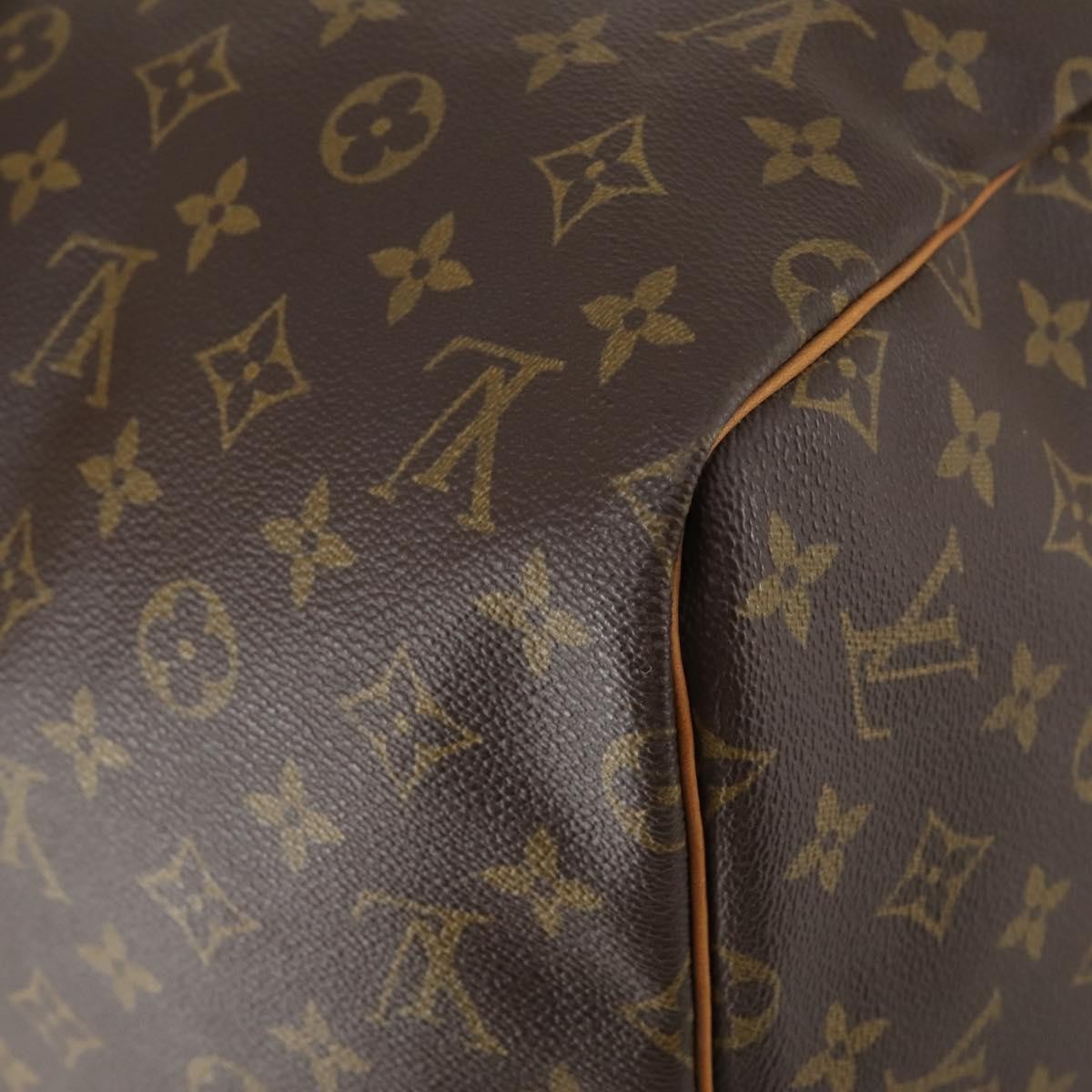 Louis Vuitton Keepall Bag Monogram Canvas, BROWN, CANVAS, Travel bag
