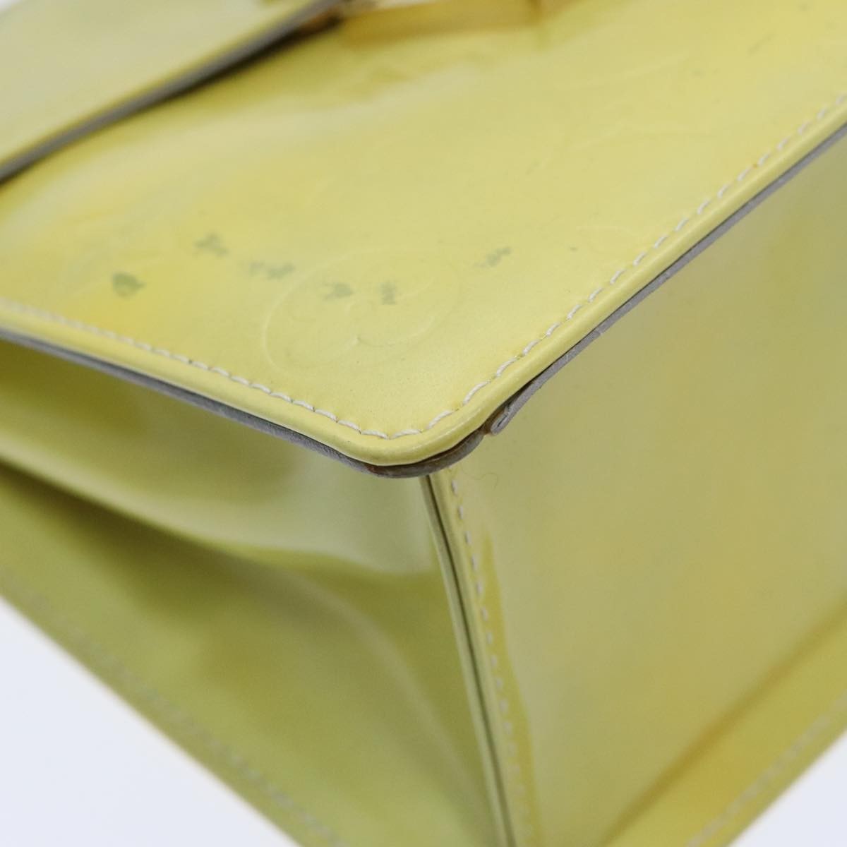 Louis Vuitton Spring Street NM Handbag Monogram Vernis with Monogram Canvas, BEIGE, PATENT_LEATHER, Handbag