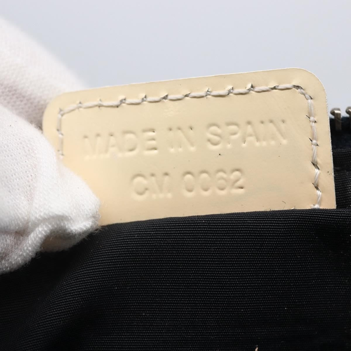 Christian Dior Vintage Saddle Bag Diorissimo Canvas, NAVY, CANVAS, Clutche & pouche